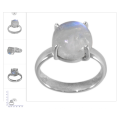 Rainbow Moonstone 925 Sterling Silver Ring Jewelry